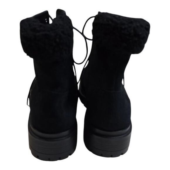 Lauren Ralph Lauren Carlee LACE UP‎ HIKING Combat BOOTS Black/Black SIZE 11 New - Picture 5 of 15